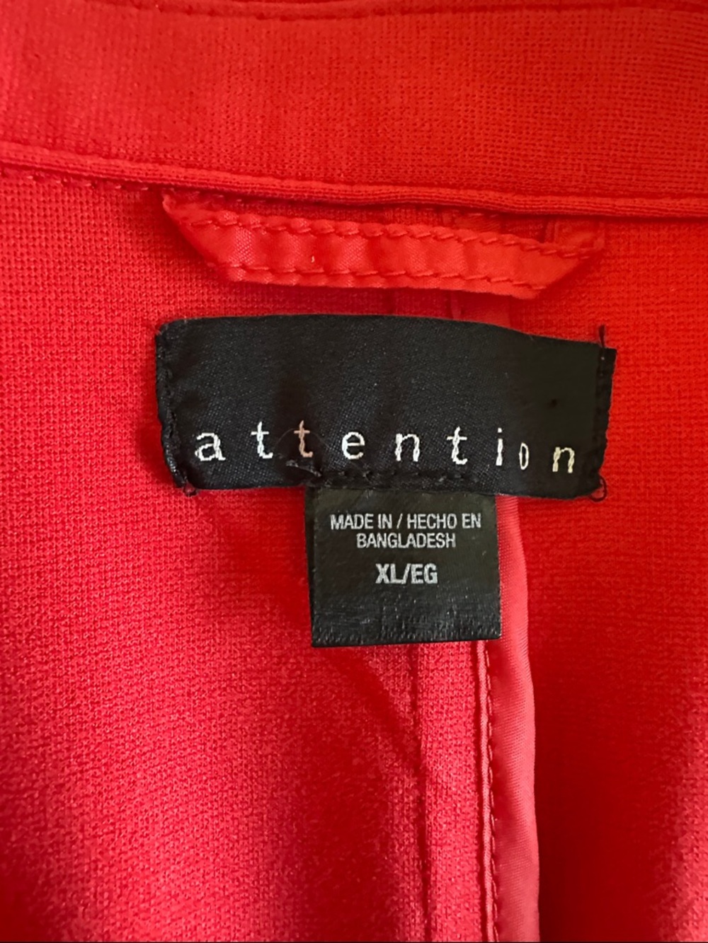 Bright Red Single-Button Blazer - Picture 4 of 6